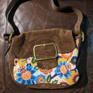 Tory Burch Sawyer Needlepoint Shoulder Bag